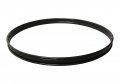 16" Metal Bass Drum Hoop, Black Powder Coat Finish, By dFd