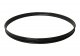 22" Metal Bass Drum Hoop, Black Powder Coat Finish, by dFd