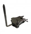 dFd Medium Single L-Rod Mount With Clamp, Black Nickel, 9.5mm