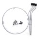 WorldMax 15" DSS Floor Tom Isolation Mount With Legs - Chrome