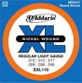 D'Addario EXL110 Nickel Wound Electric Guitar Strings, Regular Light, 10-46, DISCONTINUED, IN STOCK
