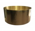5.5x14 3mm Thick Brass Snare Shell, Vent Hole Only