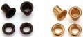 3/8" Press-in Air Vent Grommet 14mm Long, Brass Or Black, DISCONTINUED, IN STOCK
