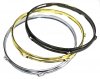 10" 5 Hole 2.3mm Triple Flange Drum Hoop, Brass Or Black, DISCONTINUED, IN STOCK