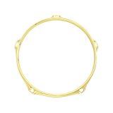 WorldMax 8" 5-Hole 2.3mm Triple-Flange Drum Hoop - Brass