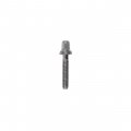 Drum Tension Rod w/Washer, 1 1/8" 30mm, Chrome Brass Black