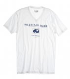 DW American Made V-Neck White T-Shirt- Small, Limited Stock/Discontinued