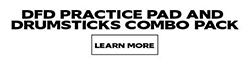 DFD Combo Pack: practice pad and sticks