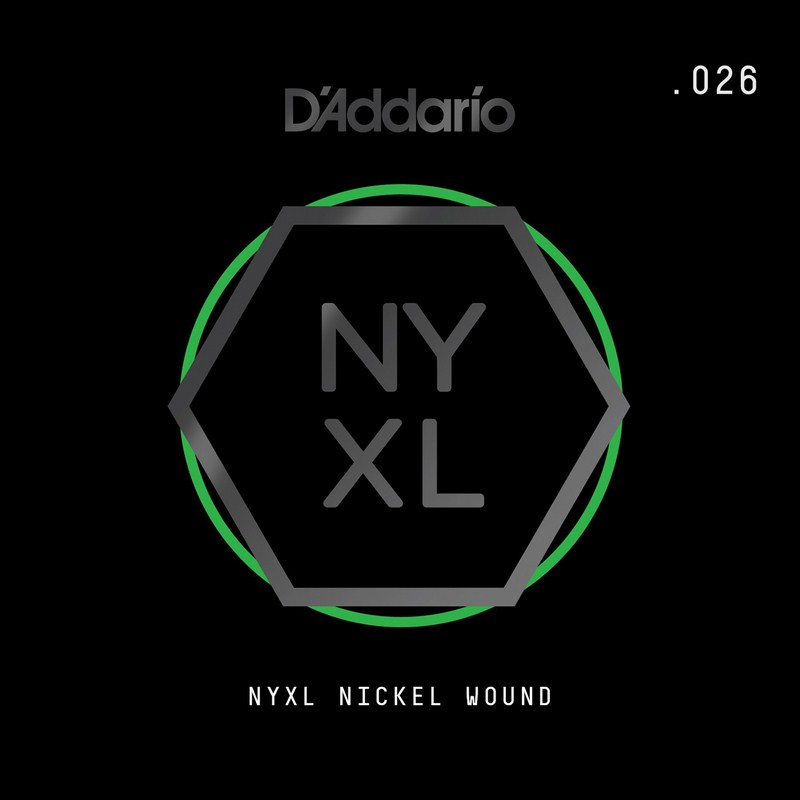 D'Addario NYNW046 NYXL Nickel Wound Electric Guitar Single String, .046