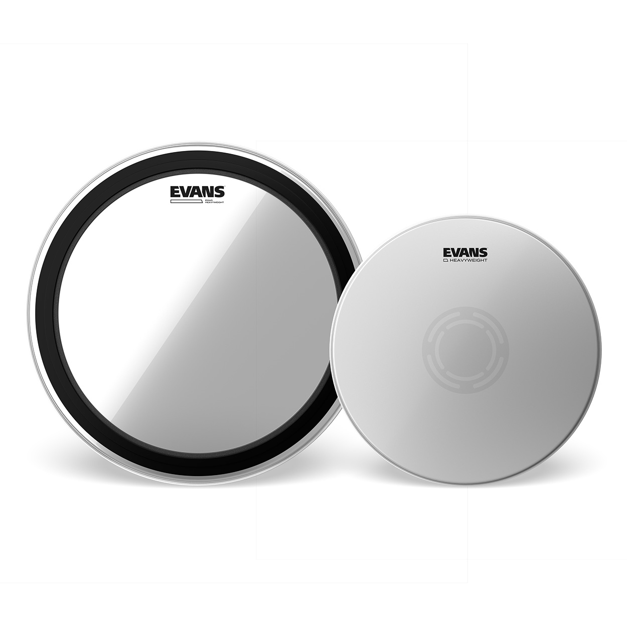 Evans EMAD Heavyweight Knockout Pack, 22" Bass And 14" Snare Batter Side Drumheads