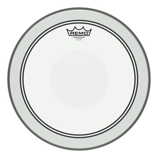 14" Remo Clear Powerstroke 3 Tom Drum Batter Side Drumhead With Clear Dot, P3-0314-C2