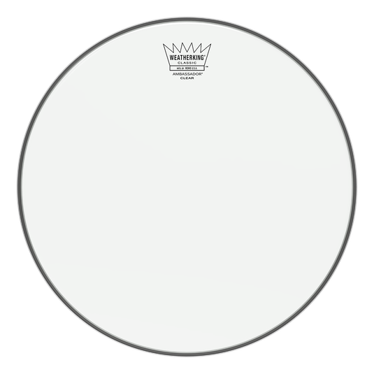 12" Remo Classic Fit Clear Ambassador Drumhead For Snare Drum Or Tom Drum